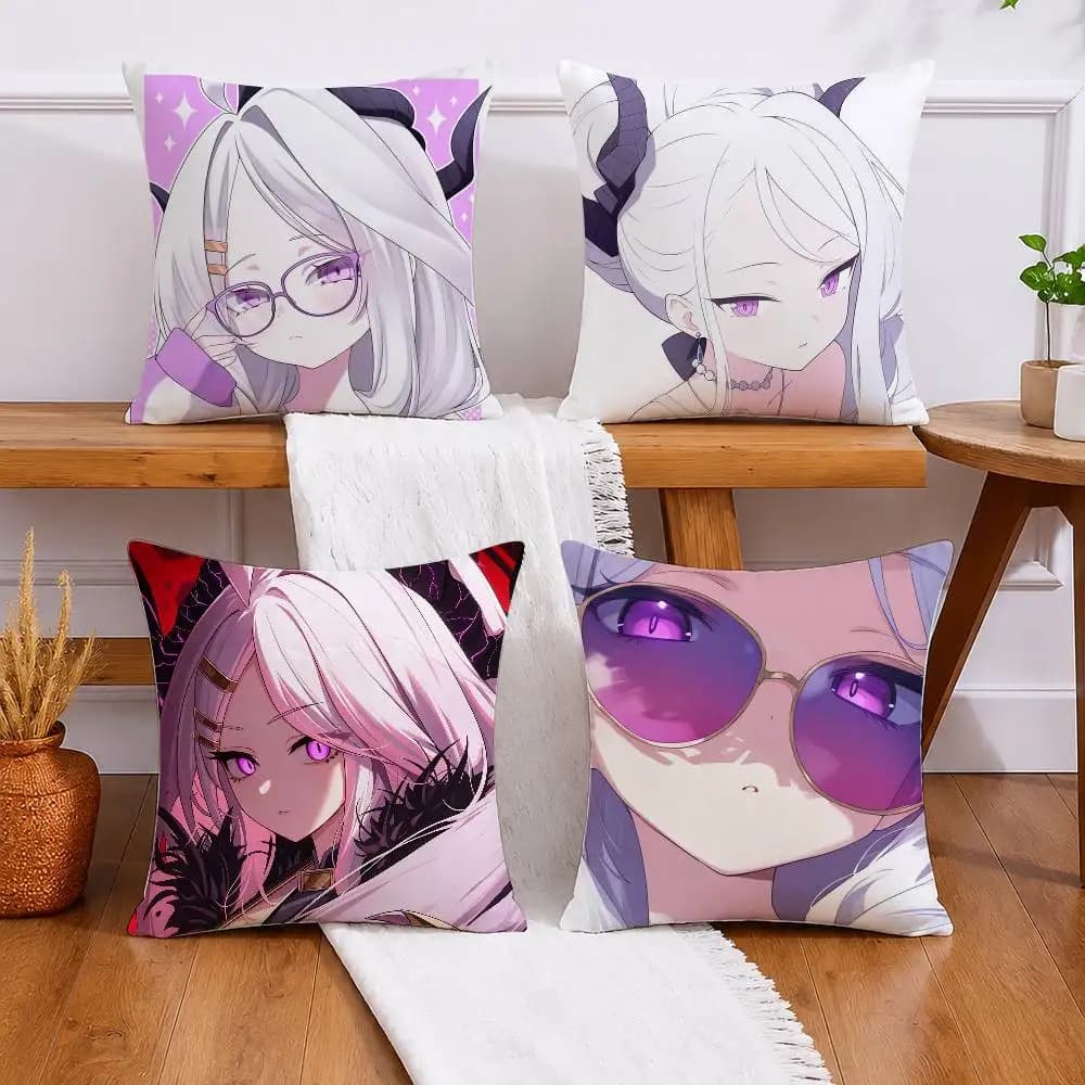 B-Blue A-Archive S-Sorasaki H-Hina Pillow Case Cushion Cover Throw Pillow Case For Car Sofa