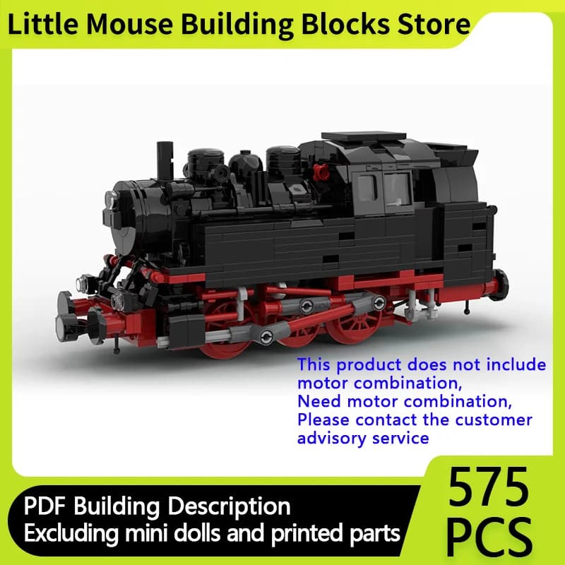 City Car Model MOC Building Bricks Vintage Passenger Train Modular Technology Children Holiday Gifts Assemble Toys Suit