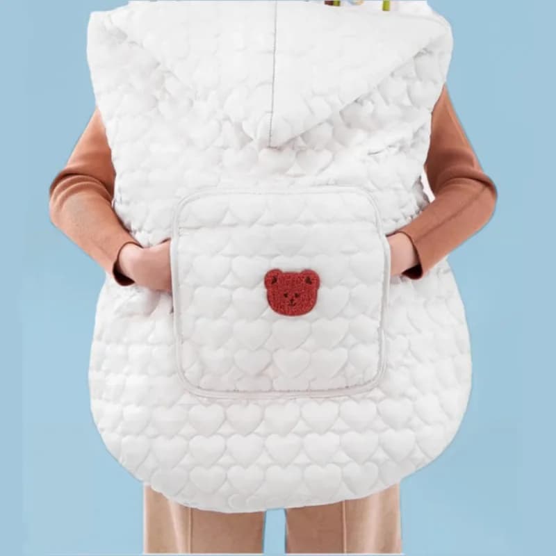 Coperta per neonati antivento coreana, ispessita e calda, per passeggino e marsupio invernale