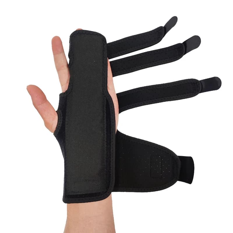 Tutore per dito regolabile per mano da polso Supporto per stecca per dito sinistro/destro per lesioni alle dita rotte Artrite Trigger Dolore alle dita