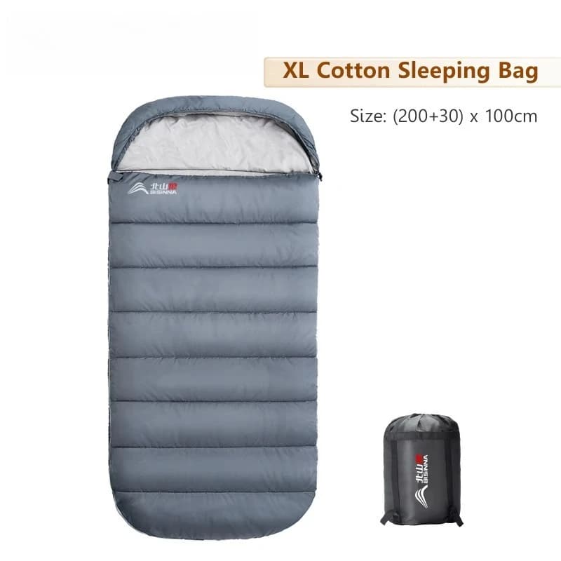 Oversized Winter Camping Sleeping Bag Lightweight Widened Long Loose Fit For Adult Outdoor Hiking Travel Tourism Rest Equipment
