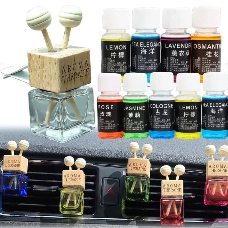 1-7pcs Auto Skewer Perfume Refill Deodorant Essential Oil Refill Cartridge Essential Oil Diffuser Perfume Deodorant