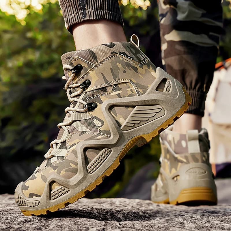 Scarponi da Trekking per Uomo, Antiscivolo, per Campeggio e Arrampicata, Stivali Invernali da Lavoro, Sneakers Traspiranti e Comode per Camminare