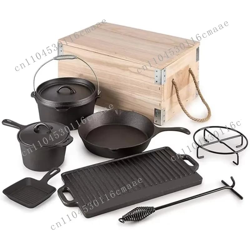 Greene is skilled in manufacturing cast iron camping pots, cookware, kitchen sets, fashionable black cookware, frying pan sets.