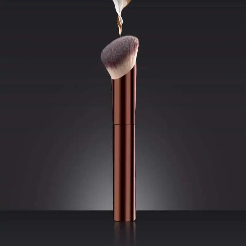Pennello per trucco, manico lungo, pennello obliquo per fondotinta, pennello per correttore, pennello per fard in polvere, pennello per contorno, strumento per il trucco di bellezza