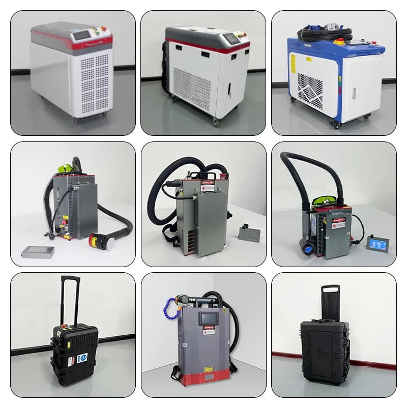 Max Economic Affordable Mini Portable Pulse Fiber Laser Cleaning Machine Metal Rust Wood Oil Paint Concrete Removal 300W