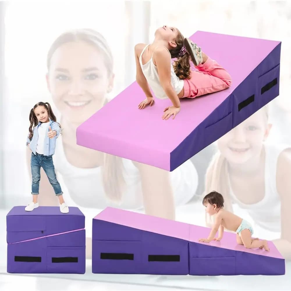 Tappetino Inclinato per Acrobazie Indoor/Outdoor per Bambini - Perfetto per Esercizio, Yoga e Gioco