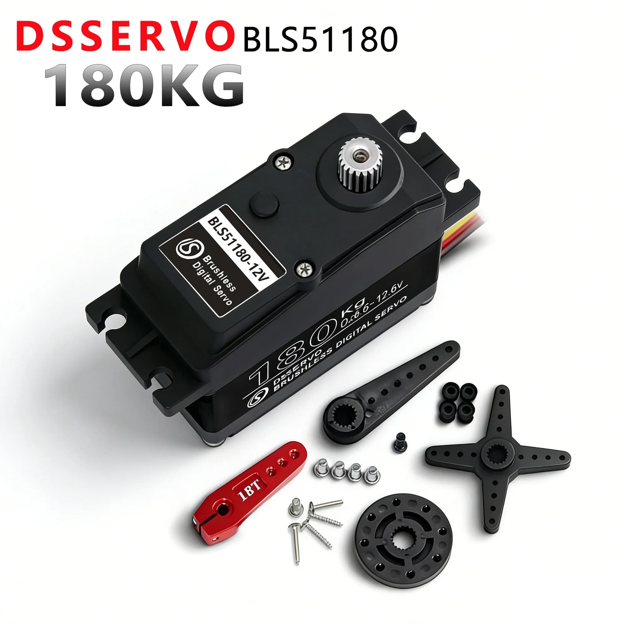Servo Digitale Brushless 12V 24V 180Kg per Auto RC Redcat HPI Baja 5B SS, Compatibile con SAVOX-0236