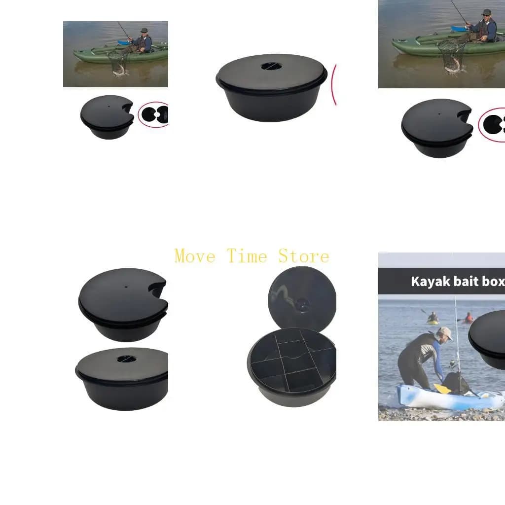 92ME Kayak Fishing baits Box Fishing baits Container bait with compartment Canoe Kayak Accessories Storage