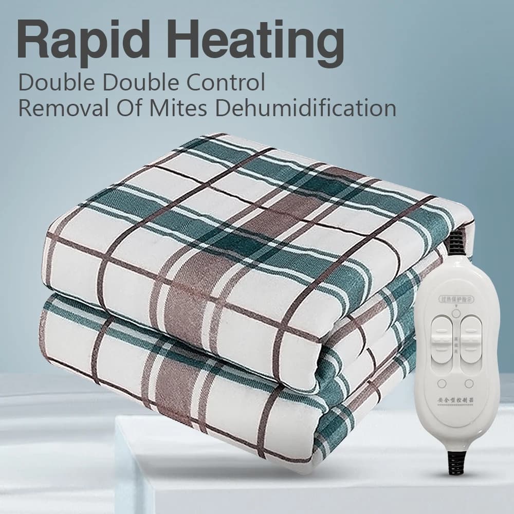 220V Electric Blanket Intelligent Switch Thicken Security Heating Pad Thermostat Blankets Body Warm Electric Flannel Mattress