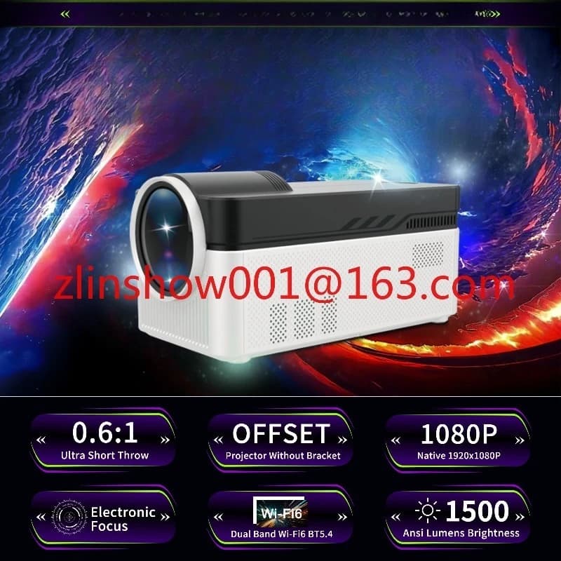 450 Pro 2025 Nuovo proiettore portatile intelligente HY450 Proiettore LED 1080P Android 11 WiFi 1500 lumen Mini proiettore video 4K