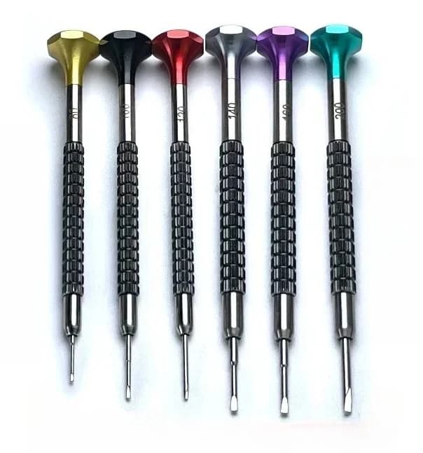 GY0183 Set di cacciaviti per riparazione orologi con cuscinetto a sfere, cacciaviti di precisione, kit di attrezzi specializzato per la riparazione di orologi