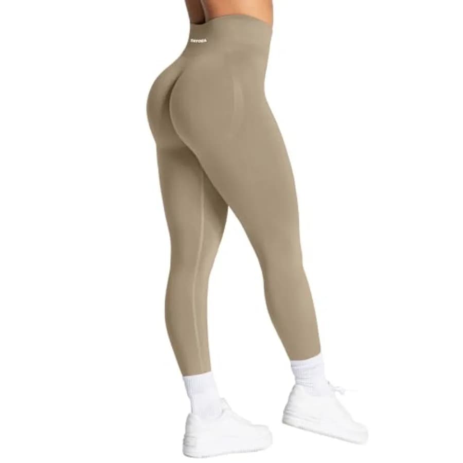 Leggings da Allenamento TAYOEA per Donne con Controllo Pancia, Effetto Push-Up, Pantaloni Yoga Senza Cuciture a Compressione per Palestra