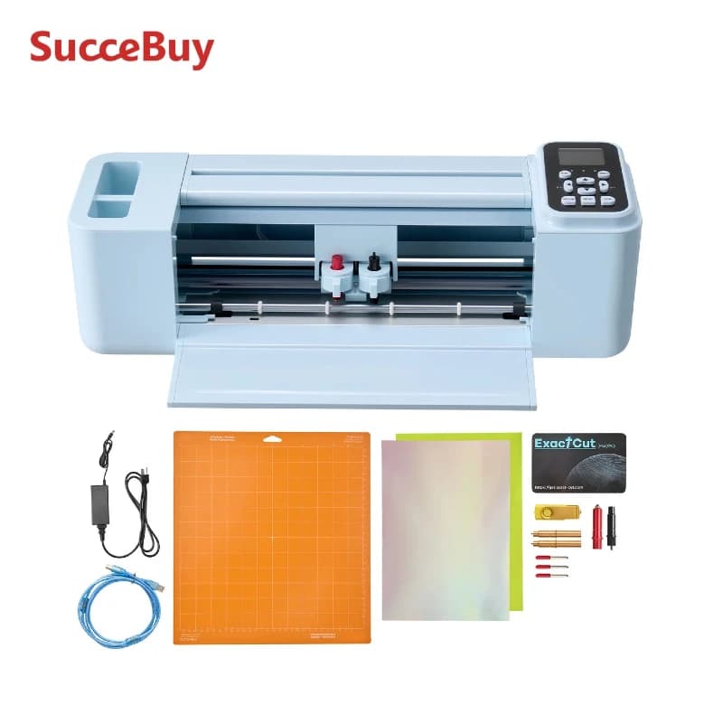 Macchina da taglio vinile SucceBuy 12 pollici con schermo a pulsanti, plotter da taglio vinile con oltre 5000 risorse di design integrate per la creazione di biglietti e lavoretti creativi