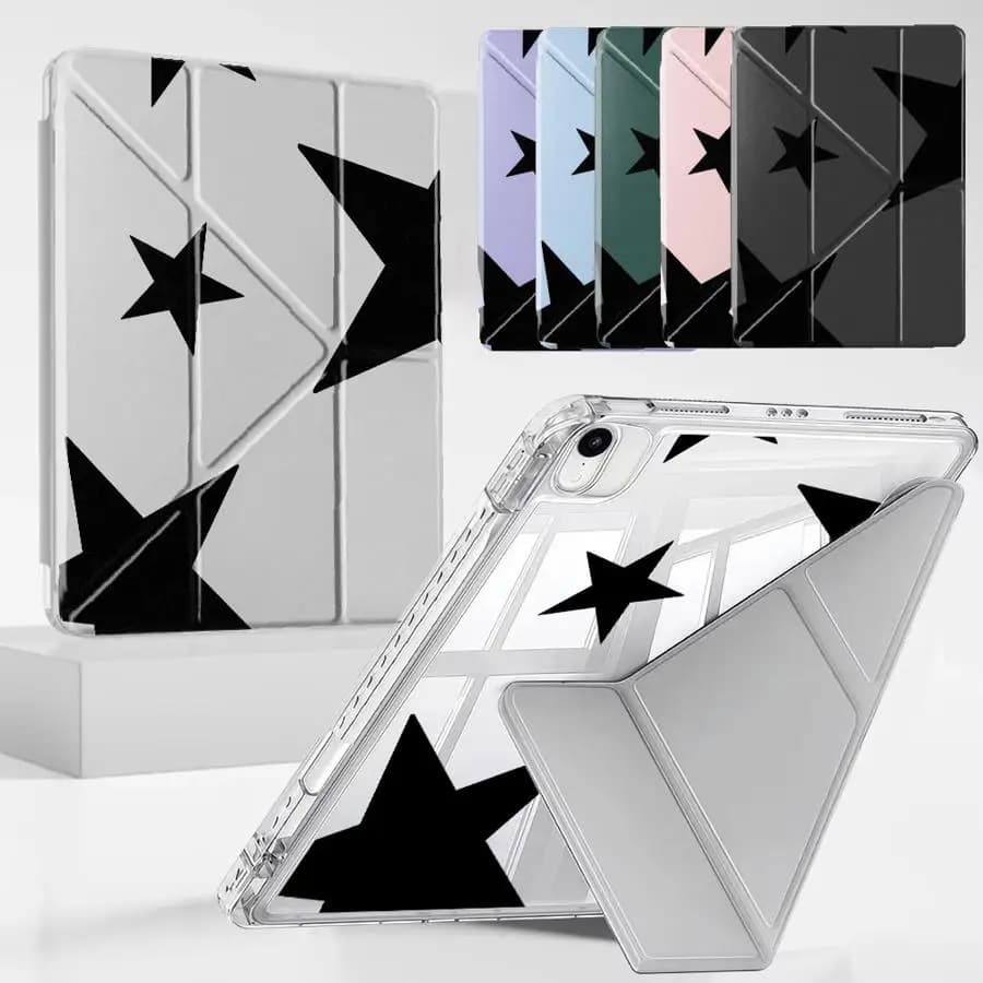 Custodia per Tablet con Supporto e Fantasia Stelle per iPad Mini 6 7 Pro 11th 10th 9th 8th 7th 12.9 pollici Air 4 5 M3 M2 M4 11 pollici Pro