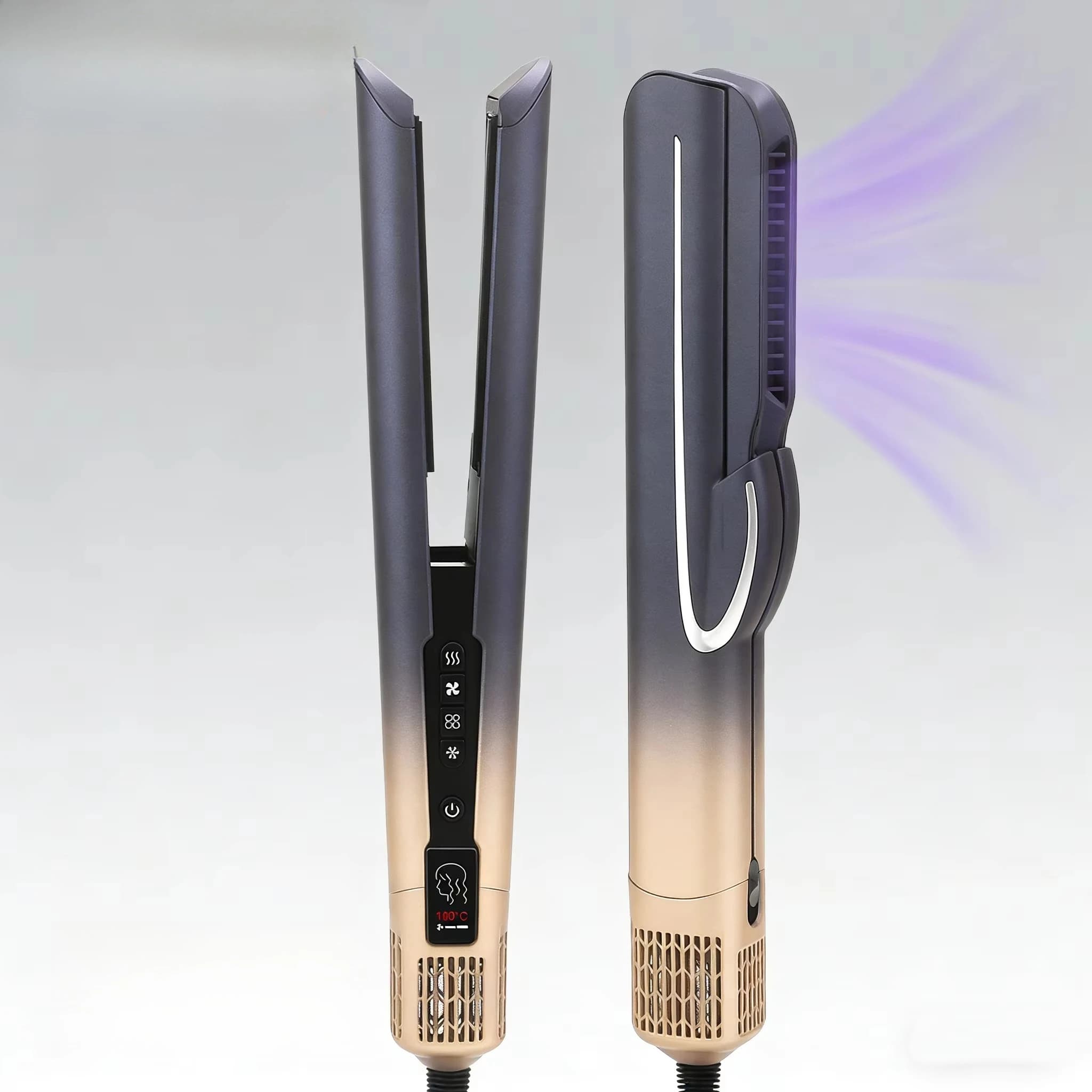 110000RPM Hair Straightener, 2 in 1 Multistyler Wet to Dry, Negative Ionic Air Styler, Flat Iron, Hair Dryer