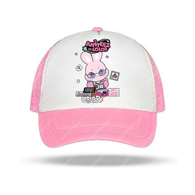 Adult Adjustable Breathable Hat Summer Accessories Anime ATEEZS Cute Baseball Cap Kpop Style Pattern Fashion Sunbonnet Gift 2026