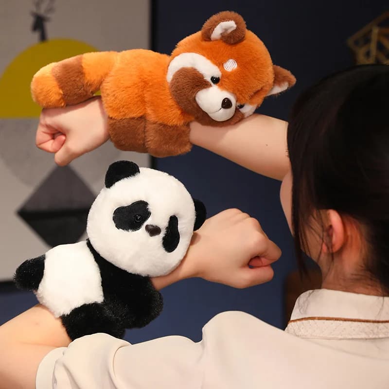 1 pz 20 cm bel cartone animato peluche cerchio papà coniglio pecora koala volpe panda braccialetto bambola - compleanno regalo di Natale di Halloween