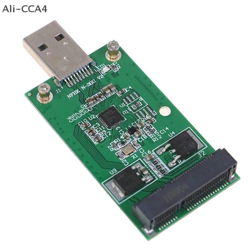 CCA4-1Pc Scheda adattatore convertitore PCBA SSD esterno Mini USB 3.0 a PCIE mSATA