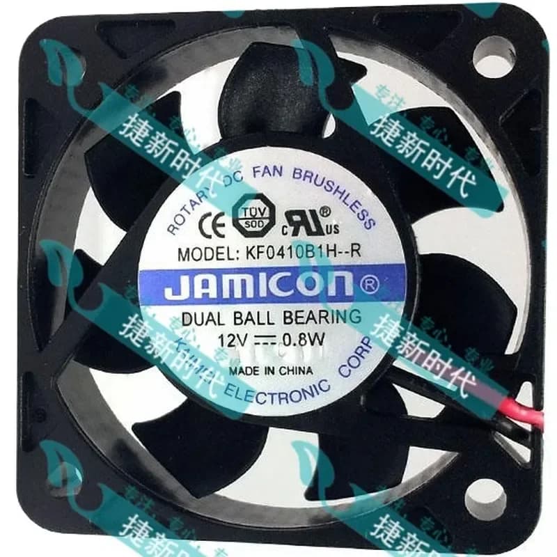 Original Kaimei JAMICON 4010 KF0410B1H-R 12V 0.8W 4CM Cooling Fan for Electronics
