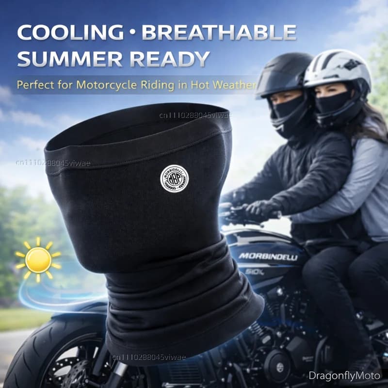 Maschera Moto Estiva Rinfrescante per Morbidelli T 1002 VX 502 250X 125X, Balaclava per Bici da Strada con Logo Personalizzato
