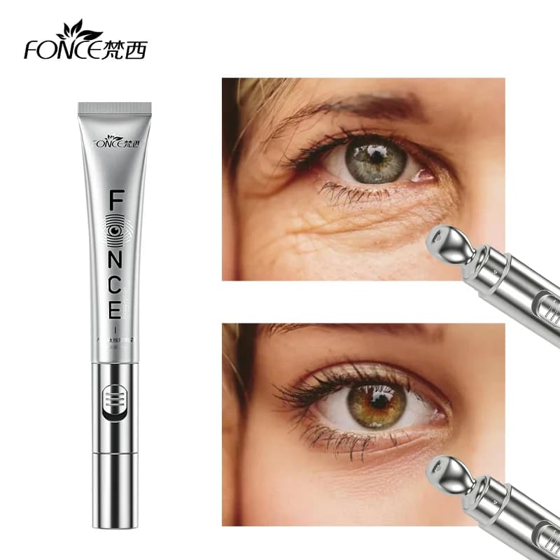 FONCE Crema per gli occhi da massaggio elettrico esapeptide alleggerisce le borse scure e le linee sottili, solleva e rassoda, idrata e idrata 20g