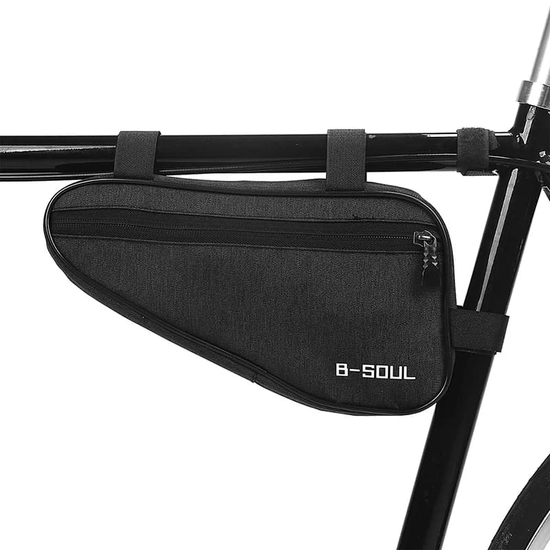 Borsa Triangolare Impermeabile per Bicicletta, Borsa da Telaio Anteriore, Accessorio per Mountain Bike, Portaoggetti da Telaio