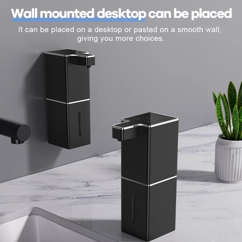380ML/12.8OZ Touchless Montaggio A Parete Automatico Senor Sapone Dispenser 4 Livelli Regolabile Disinfettante Per Le Mani Pompa Piatto Lavatrice