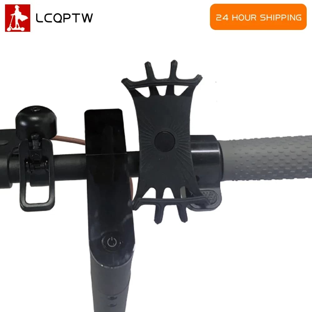 Supporto per Telefono in Silicone per Ninebot Max G30 G2 G3 E3 E3Pro F2 F2Pro F2Plus F3, Supporto Universale per Bici Elettrica e Scooter