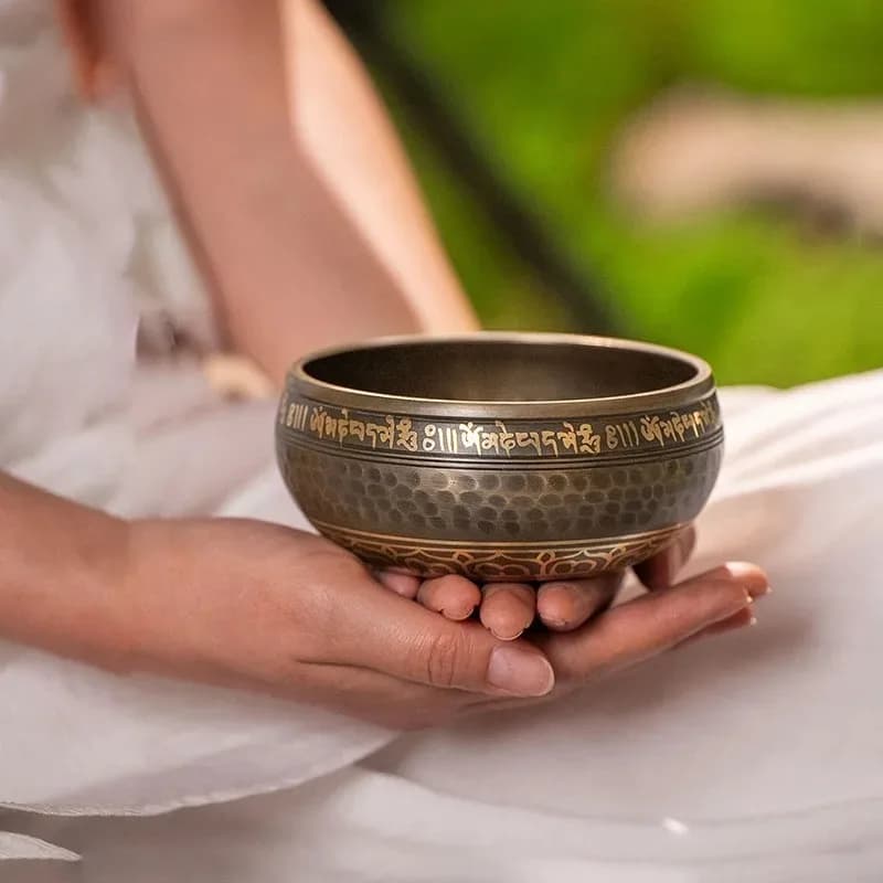 Copper Singing Bowl Yoga Meditation Sound Bowl Sound Healing Singing Bowls Buddhism Tibetan Percussion Musical Instruments