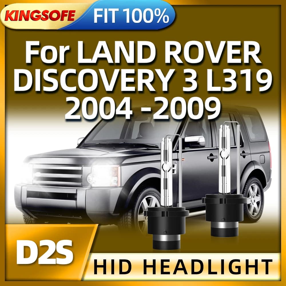 KINGSOFE D2S 6000K HID Lampadina Xenon Faro Auto Faro Per LAND ROVER DISCOVERY 3 L319 2004 2005 2006 2007 2008 2009