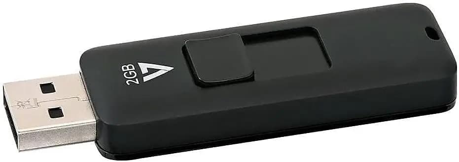 Chiavetta USB 2.0 da 2GB con Design Retrattile - Nera