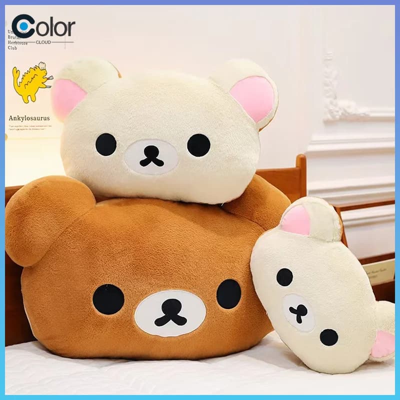 Simpatico Peluche Rilakkuma, Cuscino Caldo per le Mani, Orsacchiotto Cartoon, Giocattolo Morbido Imbottito, Regalo di Compleanno