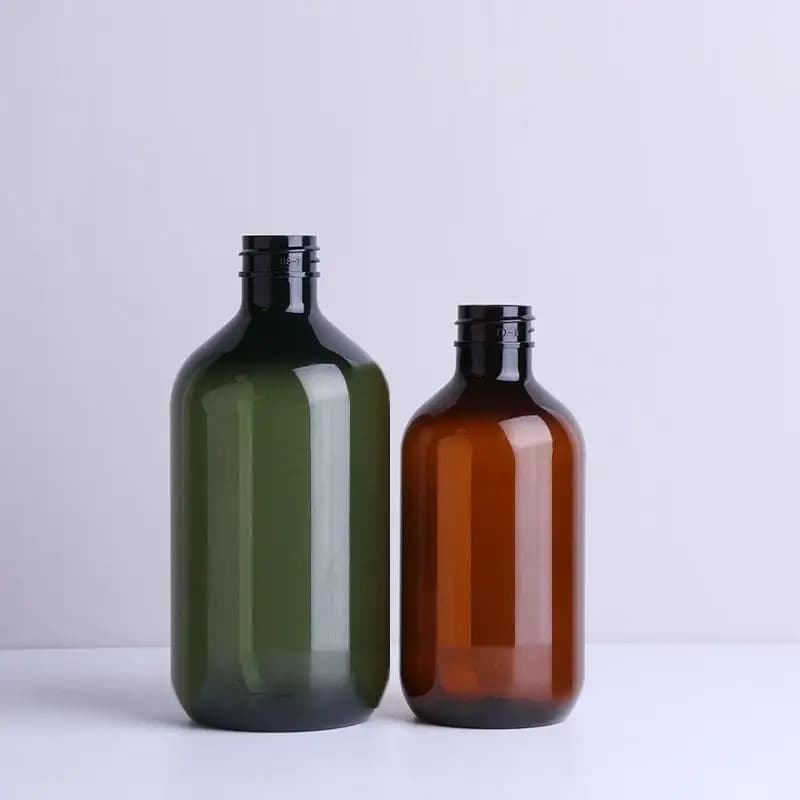 【M】Flip Top Dispenser Bottles 300ML 500ML Refillable Plastic For Lotion Shampoo Soap Travel Bathroom Essentials