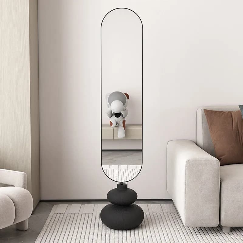 Specchio Decorativo da Terra per Soggiorno, Moderno Specchio a Figura Intera per Camera da Letto, Bagno, Specchio di Lusso, Decorazioni per la Casa