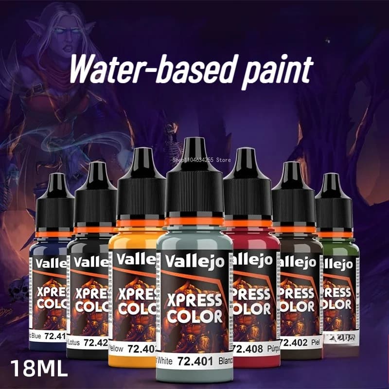 18ml High End Game Model Special Water Based Acrylic Paint High Adhesion Spray Paint Hand-painted Metallic Color Contrast Paint