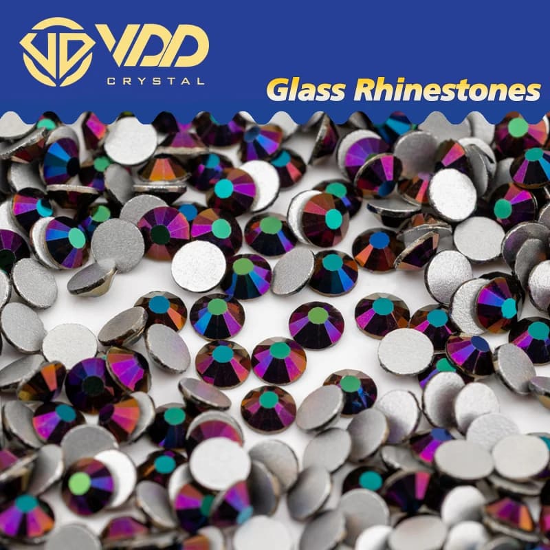 VDD 168 Blue Love Glass Rhinestones Crystal Flatback Glitter Diamond Strass Non-hotfix Stones Nail Art DIY Crafts Decorations