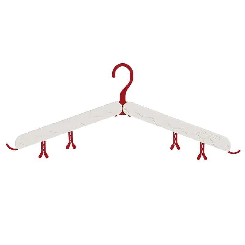Nuovo Set di 5 Stendibiancheria Pieghevoli Antivento con Clip Antiscivolo per Calzini, Appendiabiti Leggero per Casa e Viaggio