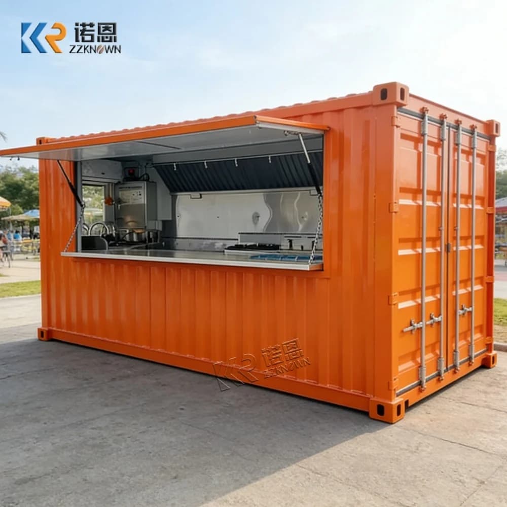 Customized Outdoor Kitchen Restaurants Bars Best Selling Containers Coffee Shops Food Kiosks Low Cost Prefabricated Containers