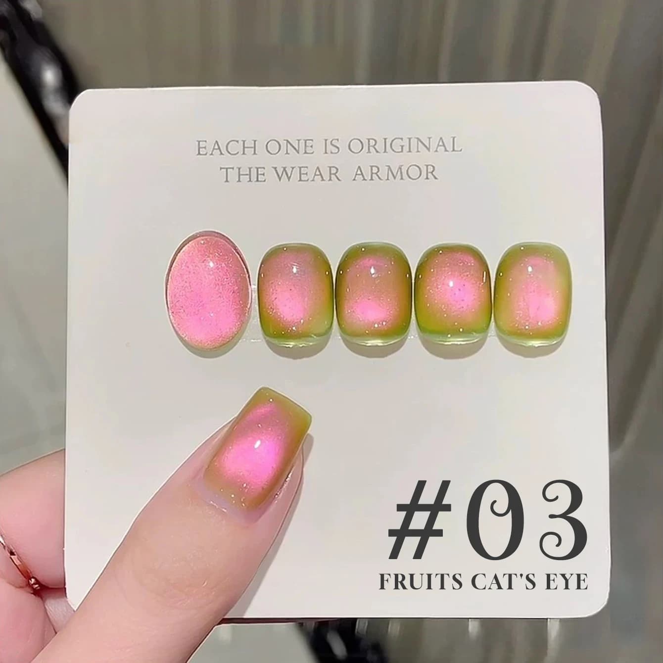 1-20 pz Smalto Semipermanente Magnetico Effetto Occhio di Gatto con Perle di Vetro da 12ML, Gel Unghie Effetto Guava Sbiancante, Smalto Unghie Trasparente Ghiaccio Verde Rosa