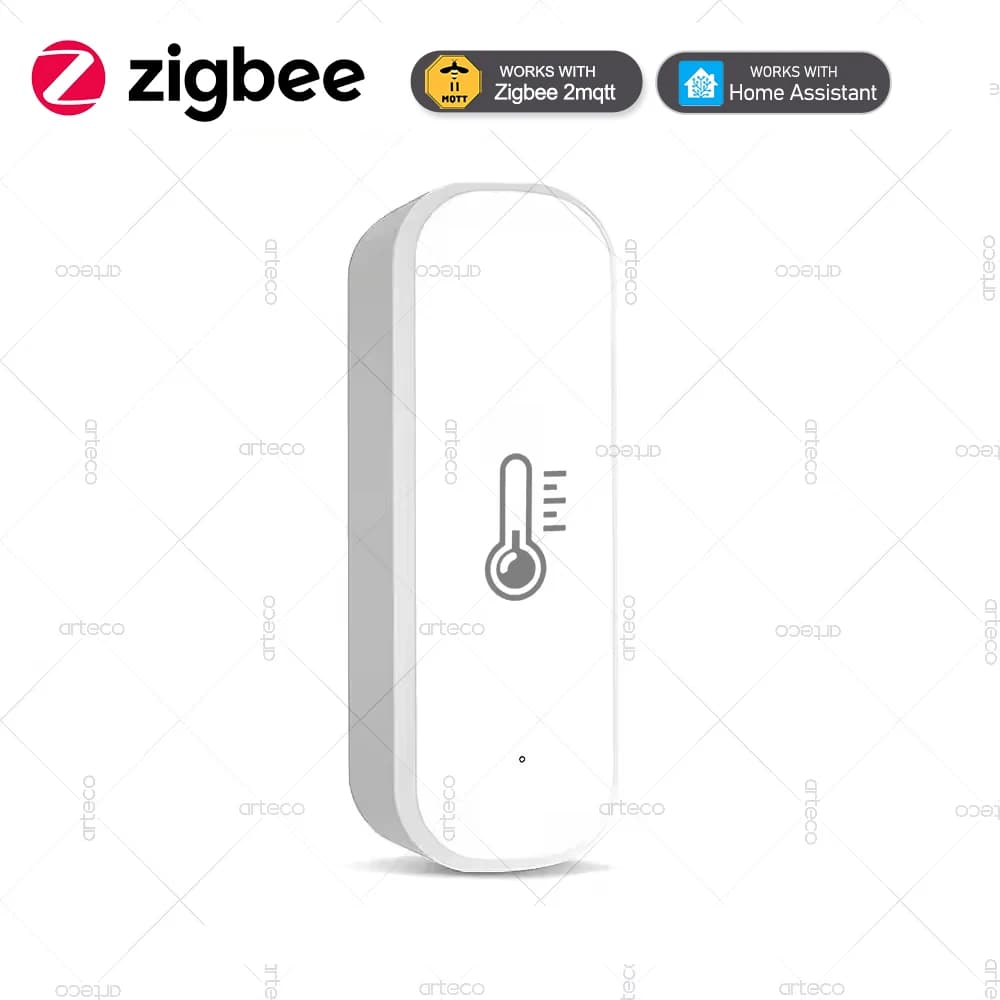 Sensore di temperatura e umidità Zigbee Termometro interno APP Monitor remoto per l'automazione domestica intelligente Funziona con l'assistente domestico
