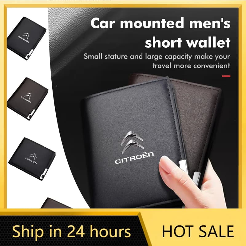 Car Sticker For Citroen Leather Car Driver License Credit Card Holder Case Wallet C4 C3 C5 C1 C2 C6 VTS C4L DS3 DS4 DS5 Grand Be