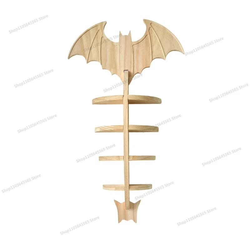 For wooden wall rack, shallow wood wall rack, bedroom, living room wall rack, tea set pendulum
