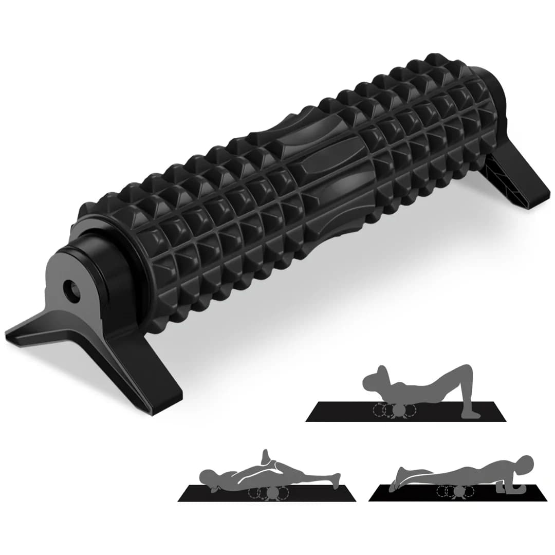 Top foam roller with support, 18" foam roller Long roller for yoga exercises for massage and muscle relaxation, yoga pilates