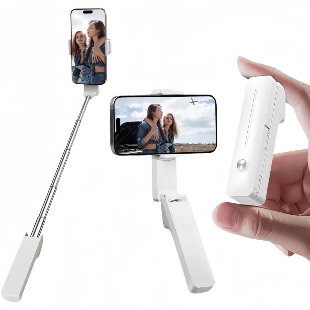 Mini selfie stick folding 360 ° Support for rotation Mobile phone support for external camera Photo Retractable phone Selfie Stick