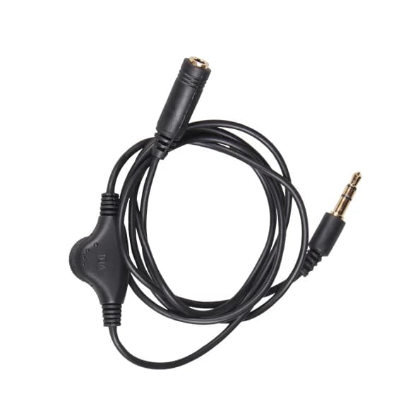 3.5mm Male To Female Stereo Audio Extension Cable with Volume Control M/F Stereo Audio Adapter Cable for Headset Earphones