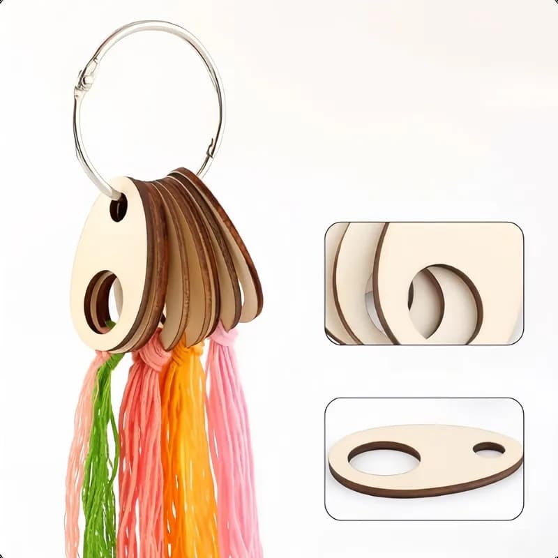 17 pcs Embroidery Floss Keepers with Anti-Tangle Organizing, ideal for Sewing Thread Sorting and Cross Stitch Organizing