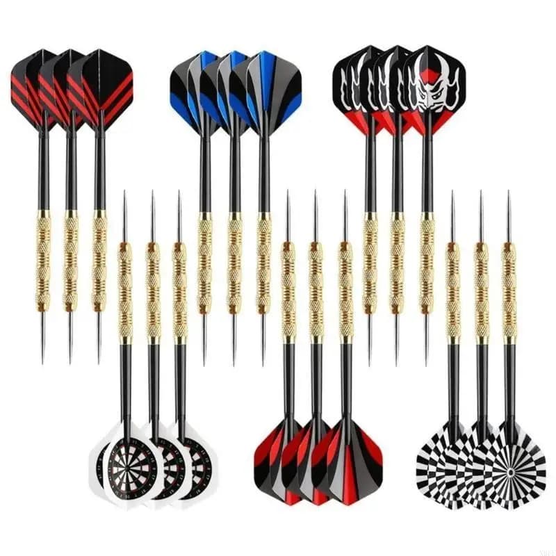 X9ff 18pcs punta in acciaio dardo set professionale in acciaio dardo punta in metallo dardo