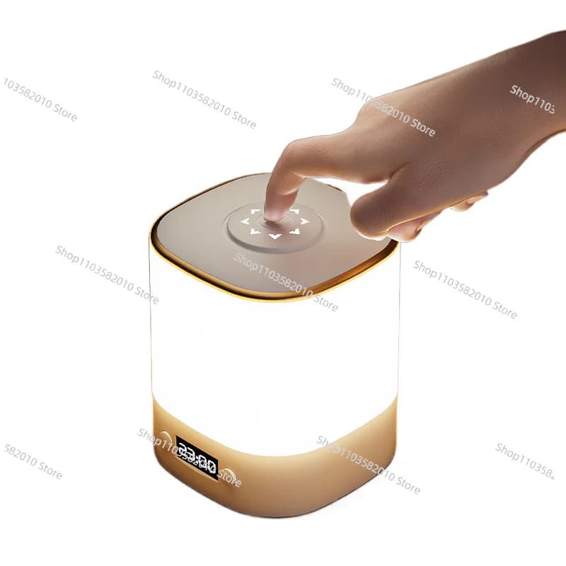 Remote control night light rechargeable long battery life clock bedside lamp bedroom smart desk lamp foreign trade supply