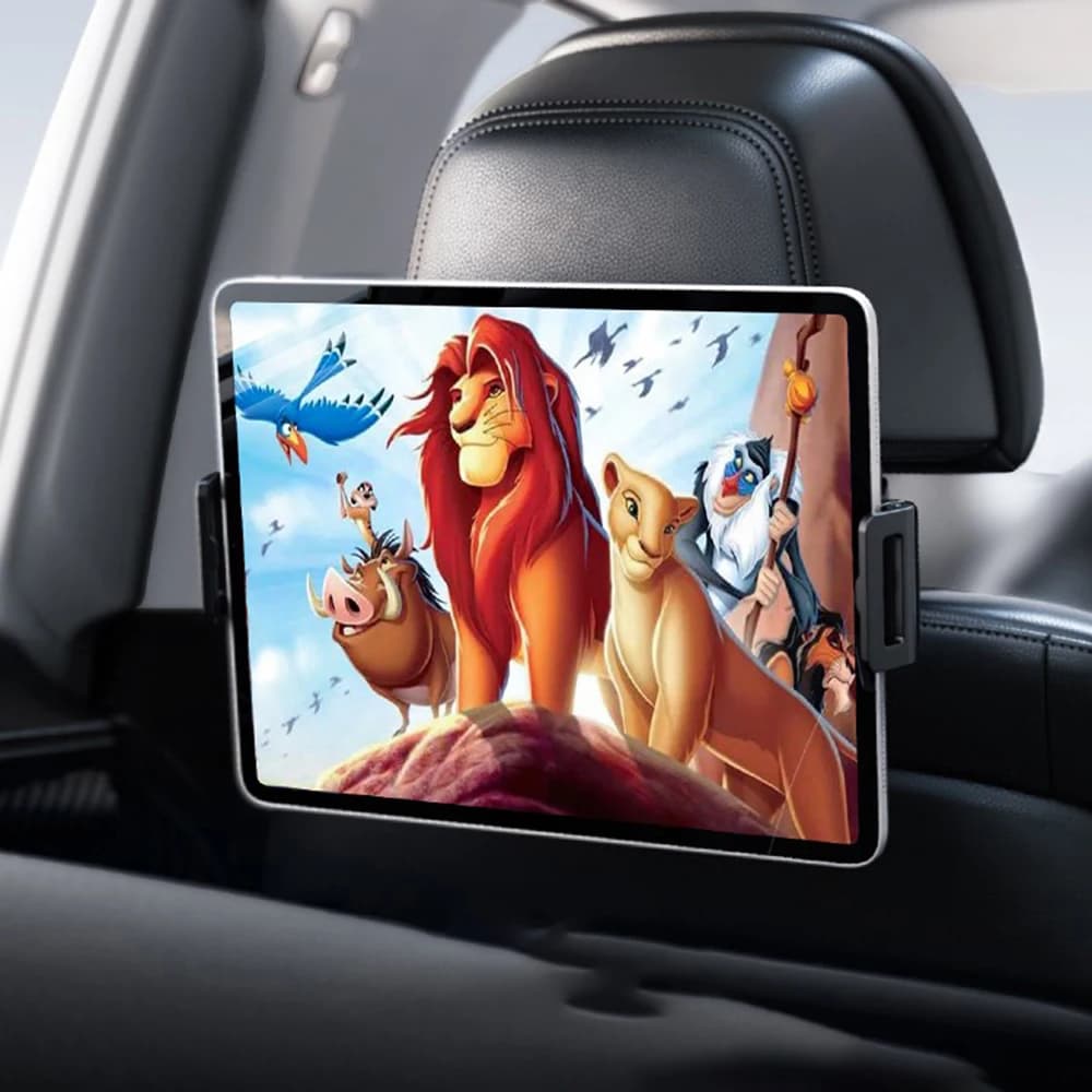 Supporto per tablet per poggiatesta per auto, rotazione a 360 gradi per supporto per iPad, staffa per cuscino per sedile posteriore automatico, viaggio su strada portatile